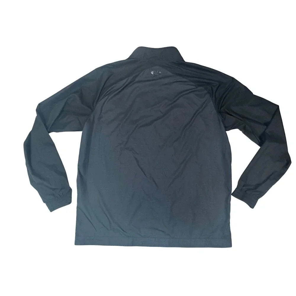 Oakley Mens Lightweight Windbreaker Jacket Black/Gray Full Zip‎ Size XL